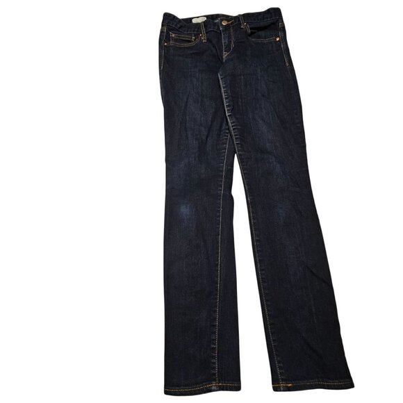 Gap 1969 Always Skinny Jeans Womens Size 27 Low Rise Dark Wash Denim Pants - Picture 2 of 5